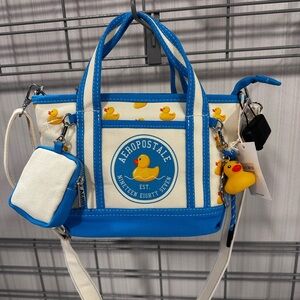 Aeropostale Duck Blue and White Women's Bag